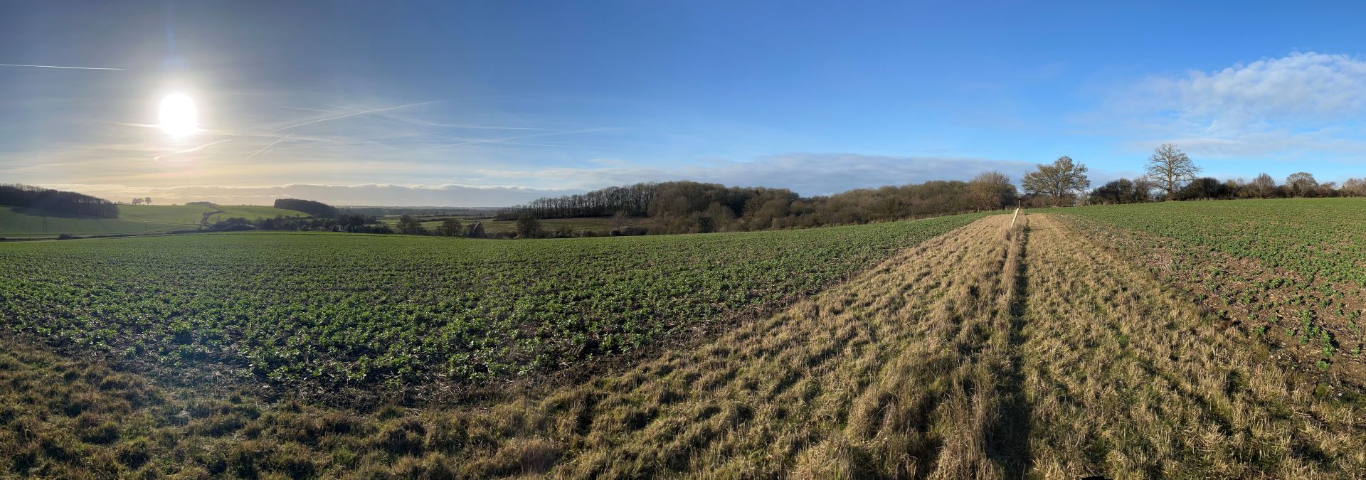 Fine views across the countryside